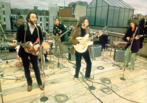 the beatles rooftop performance