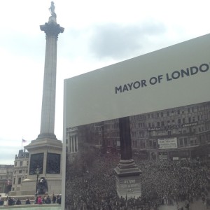 VE Day 70 Nelson's column Trafalgar Square 1945 2015