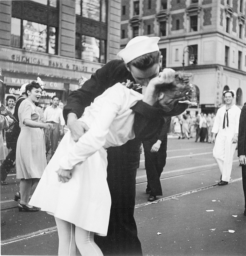 Kissing_the_War_Goodbye photograph by Victor Jorgensen
