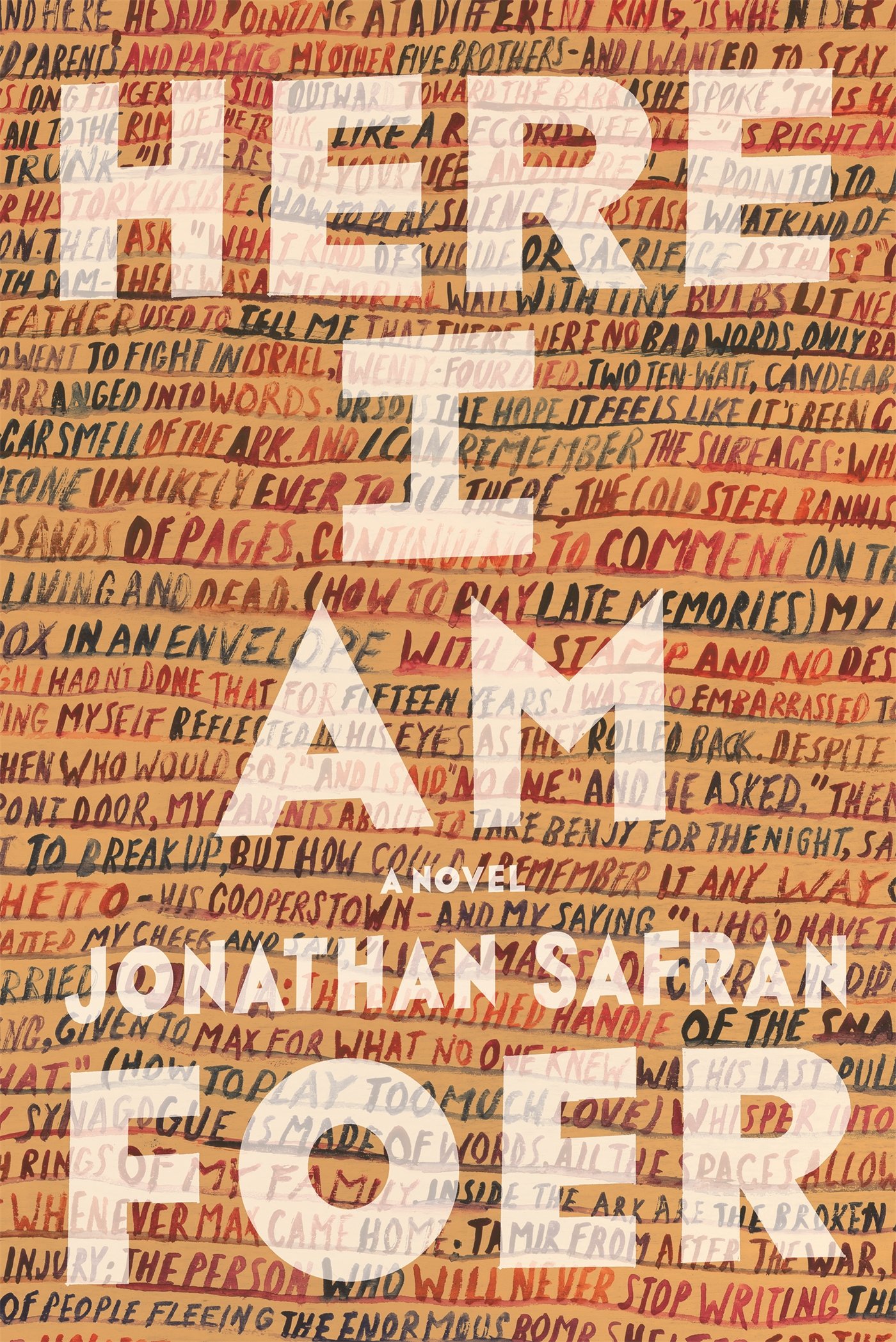 Here I Am by Jonathan Safran Foer book novel cover design